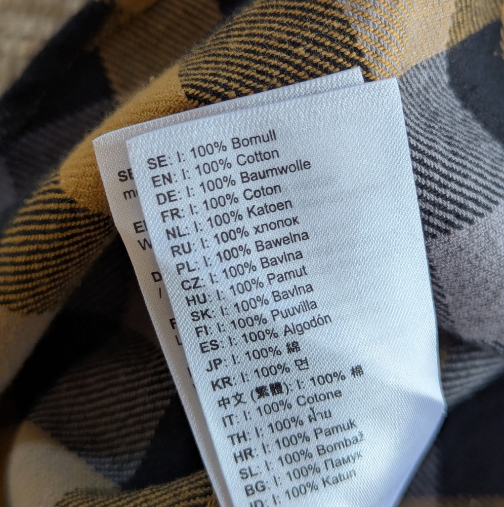 Fjallraven Skog Slim fit flannel XXL NWT - Picture 7 of 7